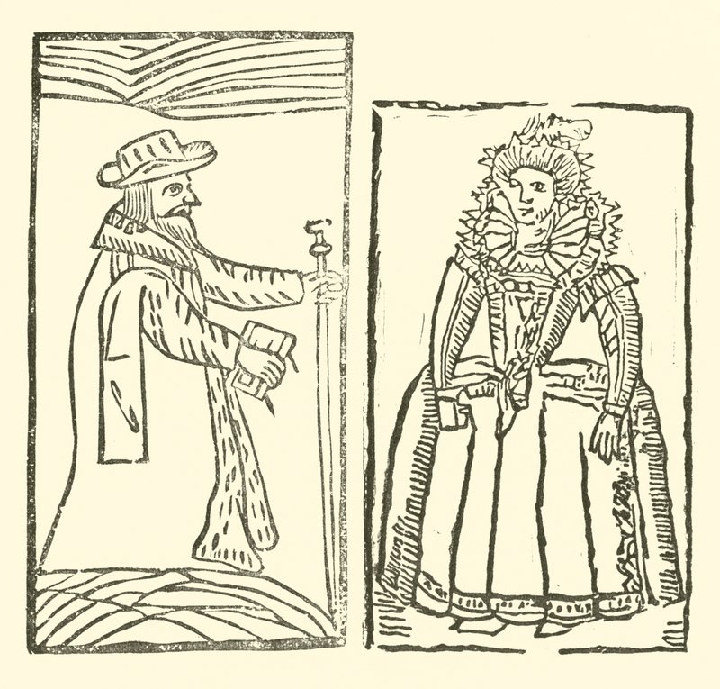 Illustration till The Roxburghe Ballads (träsnitt) av (after) English School