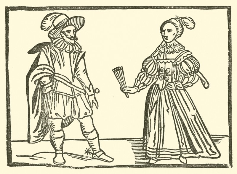 Illustration till The Roxburghe Ballads (träsnitt) av (after) English School