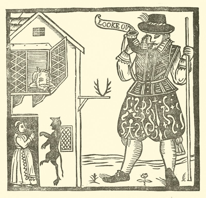 Illustration till The Roxburghe Ballads (träsnitt) av (after) English School