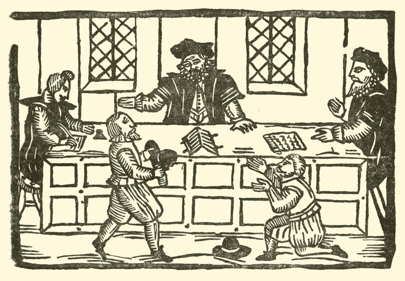 Illustration till The Roxburghe Ballads (träsnitt) av (after) English School