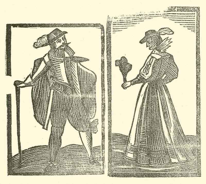 Illustration till The Roxburghe Ballads (träsnitt) av (after) English School