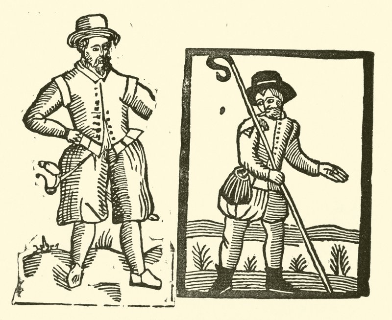 Illustration till The Roxburghe Ballads (träsnitt) av (after) English School