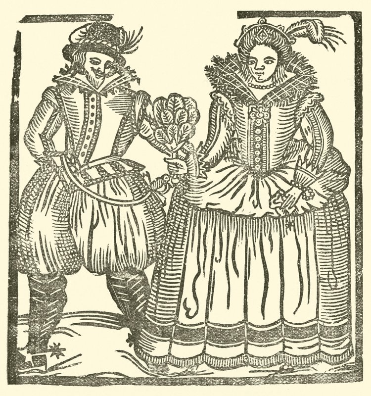 Illustration till The Roxburghe Ballads (träsnitt) av (after) English School
