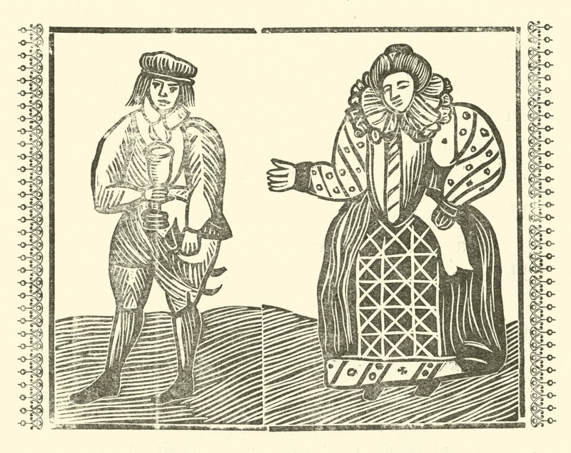Illustration till The Roxburghe Ballads (träsnitt) av (after) English School
