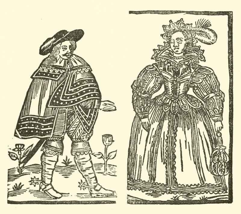 Illustration till The Roxburghe Ballads (träsnitt) av (after) English School