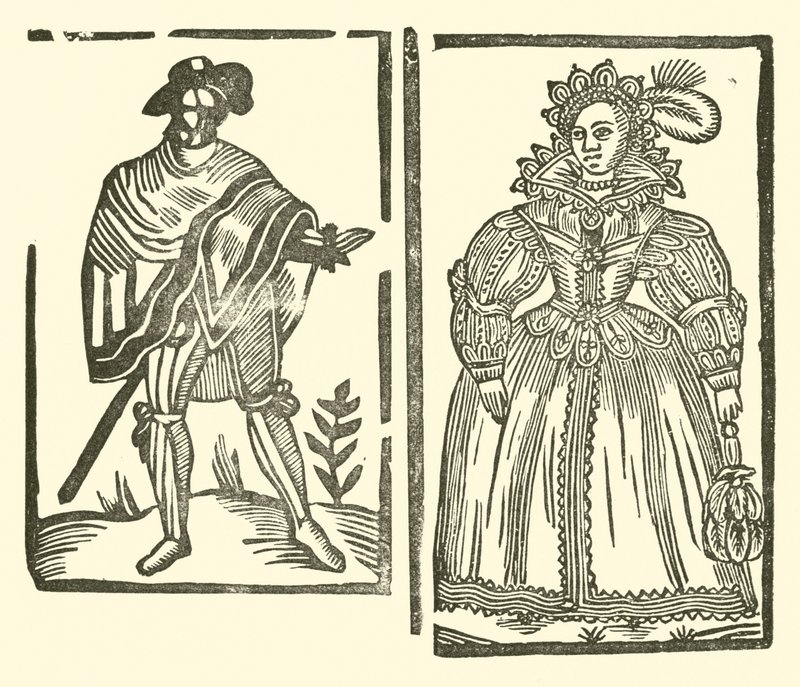 Illustration till The Roxburghe Ballads (träsnitt) av (after) English School