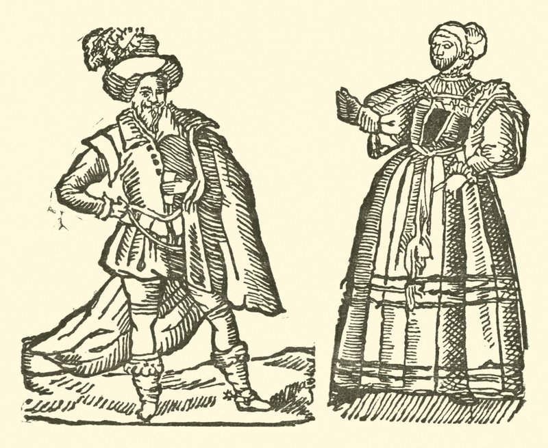 Illustration till The Roxburghe Ballads (träsnitt) av (after) English School
