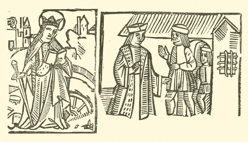 Illustration till The Roxburghe Ballads (träsnitt) av (after) English School