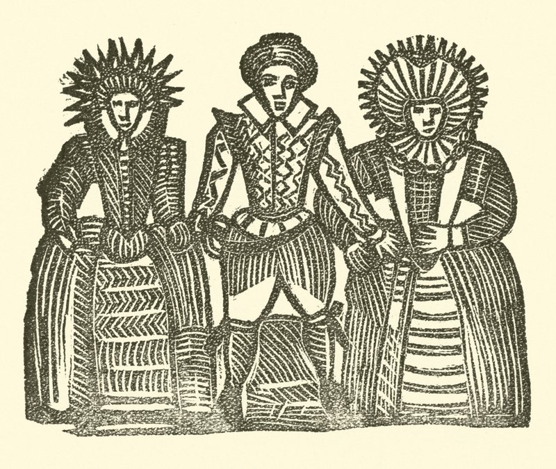 Illustration till The Roxburghe Ballads (träsnitt) av (after) English School