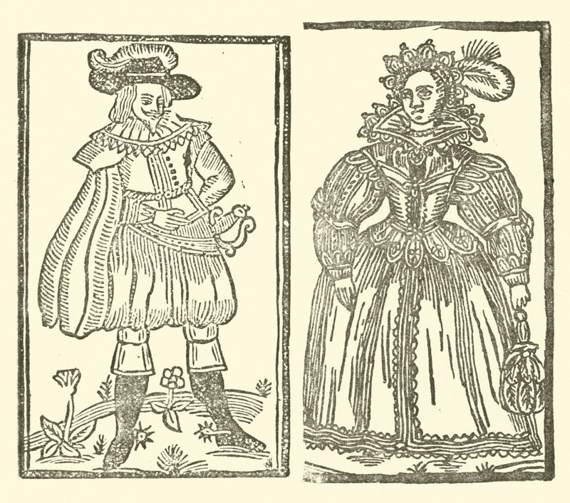 Illustration till The Roxburghe Ballads (träsnitt) av (after) English School
