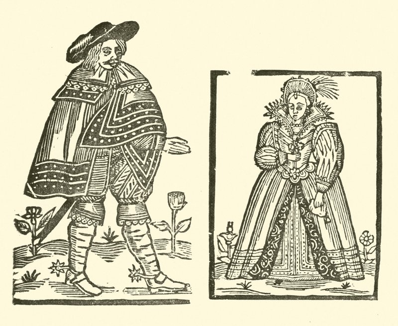 Illustration till The Roxburghe Ballads (träsnitt) av (after) English School