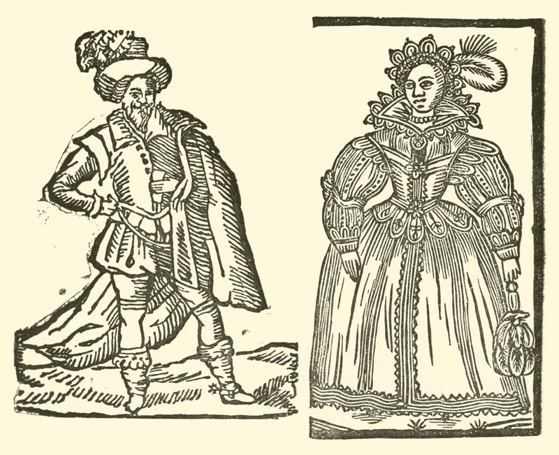 Illustration till The Roxburghe Ballads (träsnitt) av (after) English School