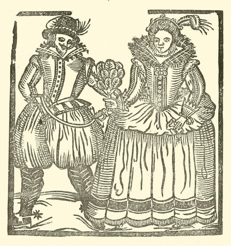 Illustration till The Roxburghe Ballads (träsnitt) av (after) English School