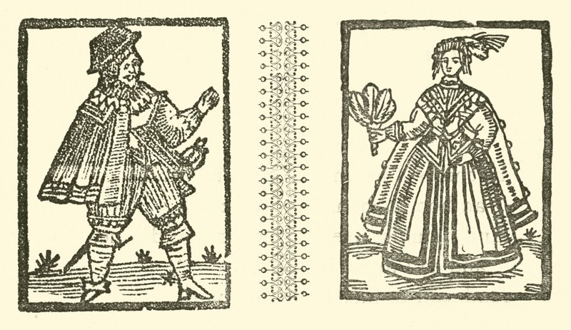 Illustration till The Roxburghe Ballads (träsnitt) av (after) English School
