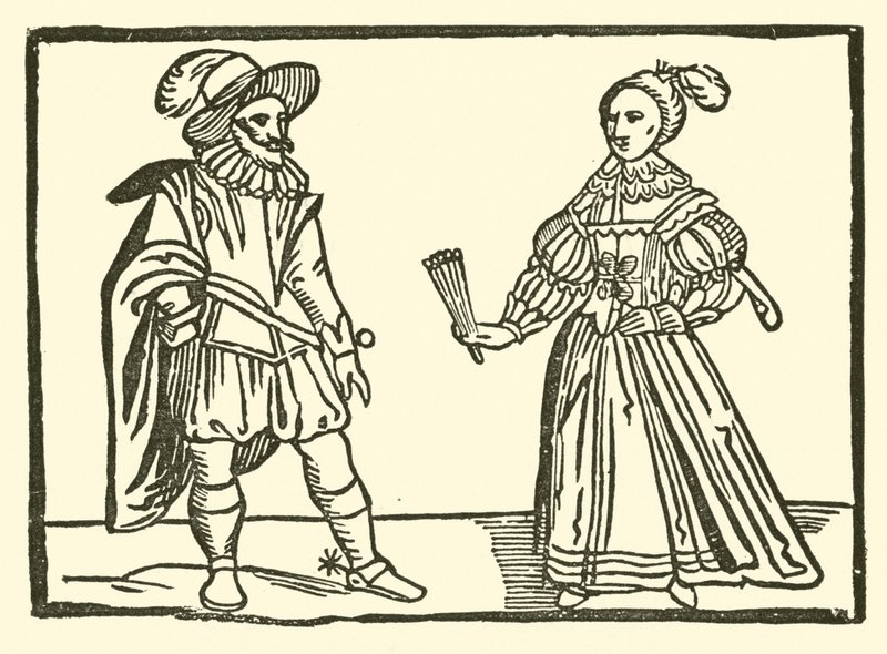Illustration till The Roxburghe Ballads (träsnitt) av (after) English School