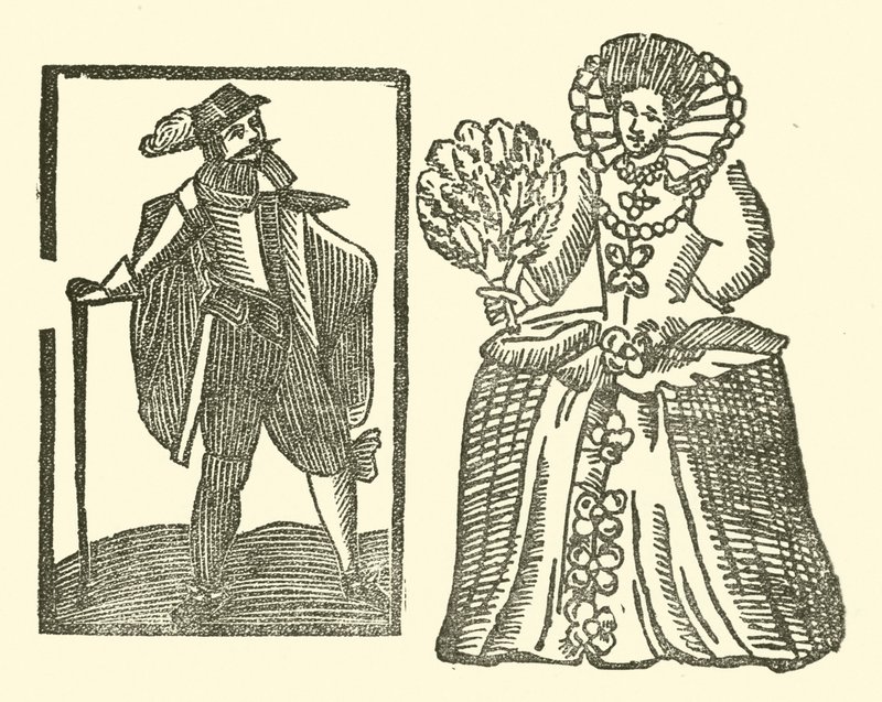 Illustration till The Roxburghe Ballads (träsnitt) av (after) English School