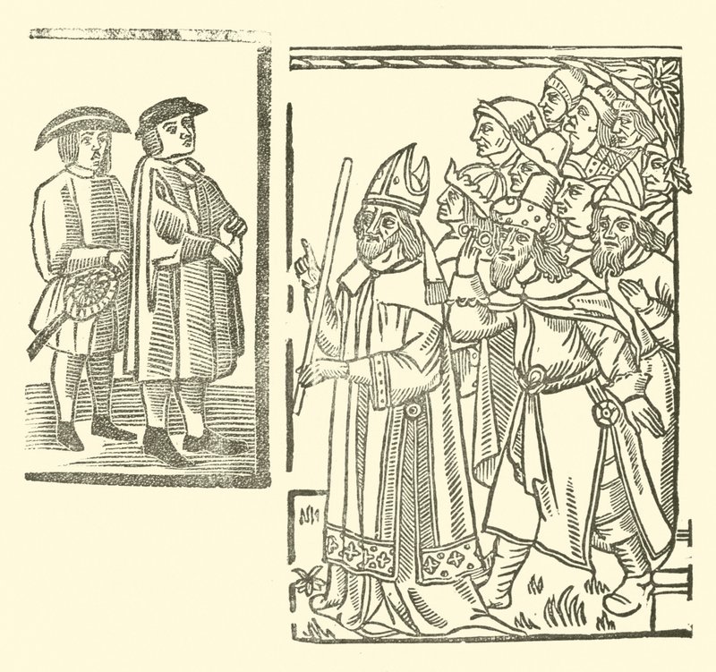 Illustration till The Roxburghe Ballads (träsnitt) av (after) English School