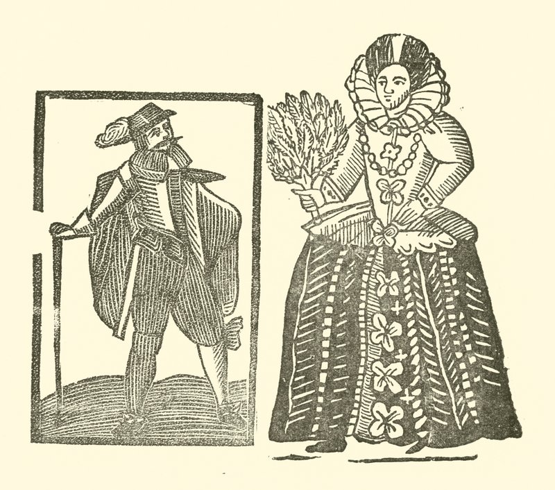 Illustration till The Roxburghe Ballads (träsnitt) av (after) English School