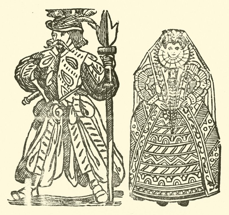 Illustration till The Roxburghe Ballads (träsnitt) av (after) English School