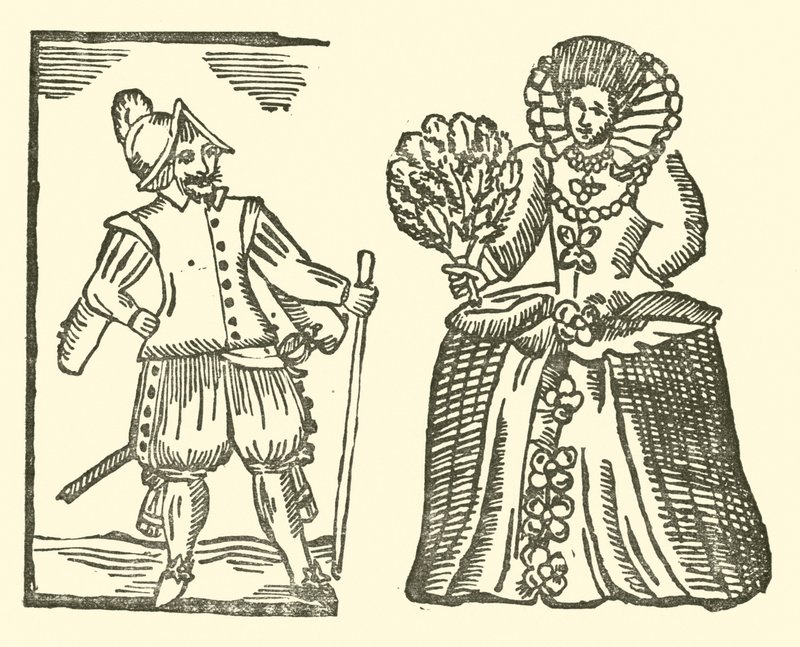 Illustration till The Roxburghe Ballads (träsnitt) av (after) English School