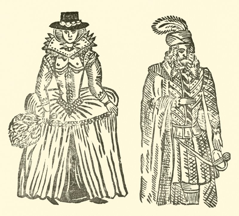 Illustration till The Roxburghe Ballads (träsnitt) av (after) English School