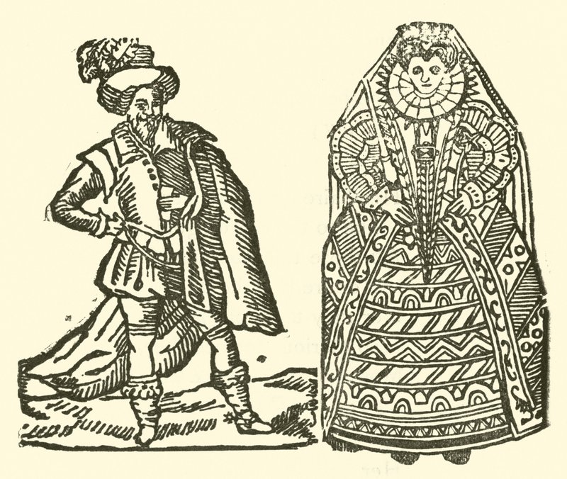 Illustration till The Roxburghe Ballads (träsnitt) av (after) English School