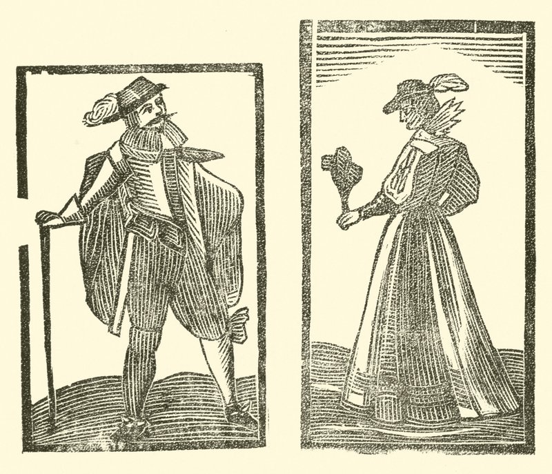 Illustration till The Roxburghe Ballads (träsnitt) av (after) English School