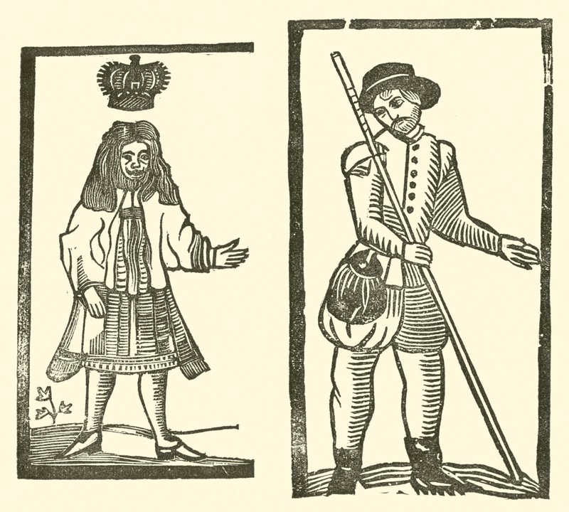 Illustration till The Roxburghe Ballads (träsnitt) av (after) English School
