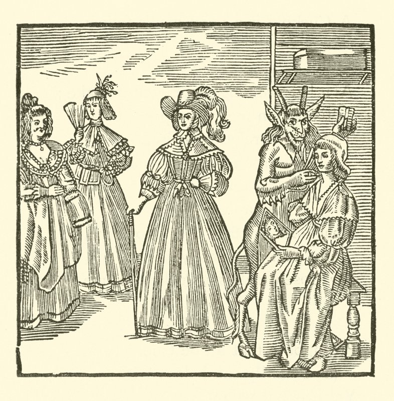 Illustration till The Roxburghe Ballads (träsnitt) av (after) English School