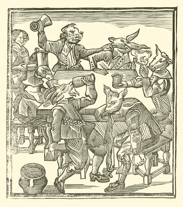 Illustration till The Roxburghe Ballads (träsnitt) av (after) English School