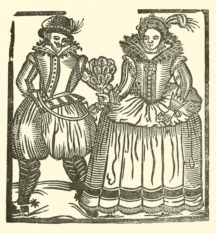 Illustration till The Roxburghe Ballads (träsnitt) av (after) English School