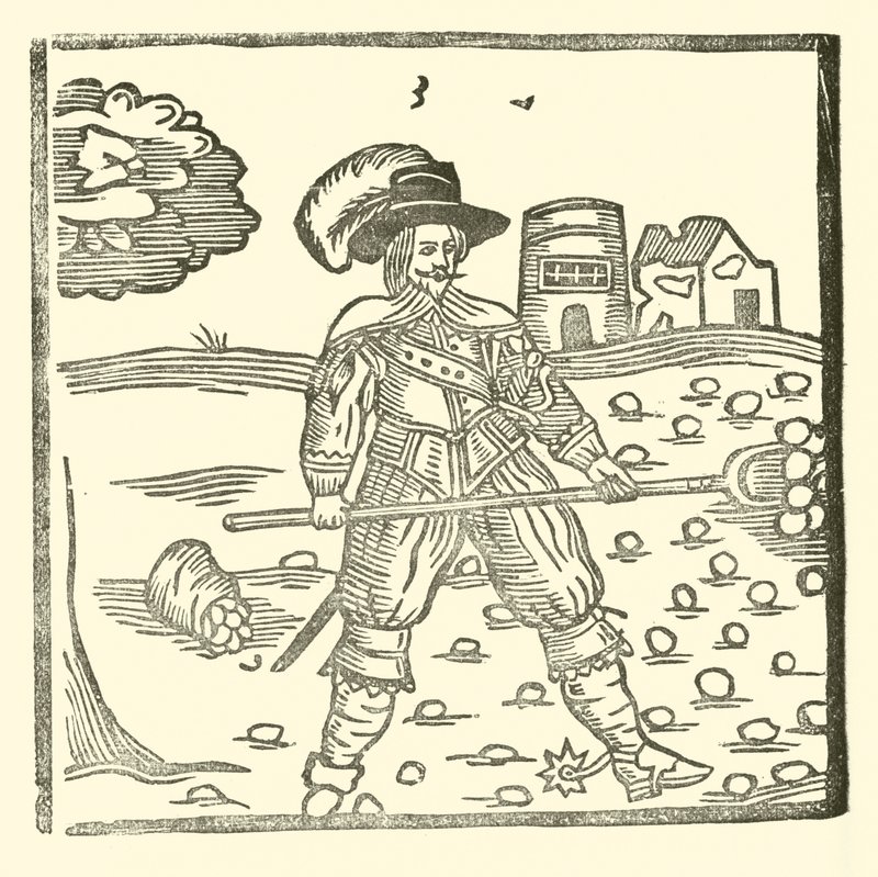 Illustration till The Roxburghe Ballads (träsnitt) av (after) English School