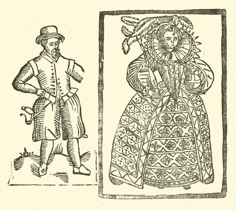Illustration till The Roxburghe Ballads (träsnitt) av (after) English School