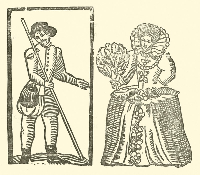 Illustration till The Roxburghe Ballads (träsnitt) av (after) English School