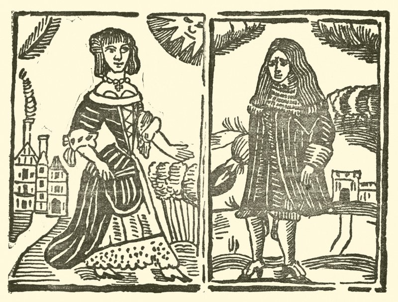 Illustration till The Roxburghe Ballads (träsnitt) av (after) English School