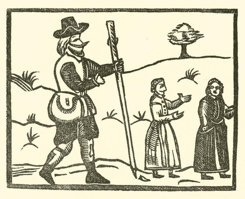 Illustration till The Roxburghe Ballads (träsnitt) av (after) English School