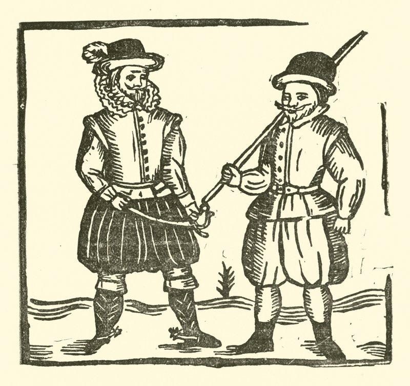 Illustration till The Roxburghe Ballads (träsnitt) av (after) English School