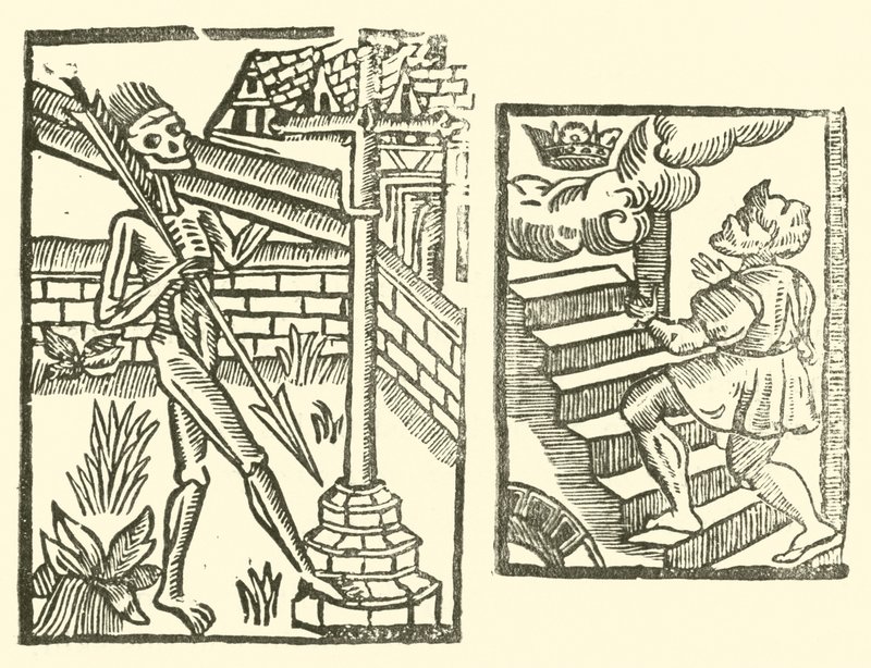 Illustration till The Roxburghe Ballads (träsnitt) av (after) English School
