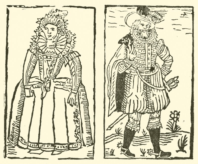 Illustration till The Roxburghe Ballads (träsnitt) av (after) English School