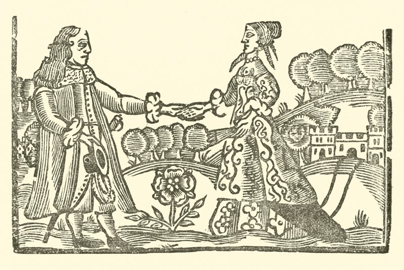 Illustration till The Roxburghe Ballads (träsnitt) av (after) English School