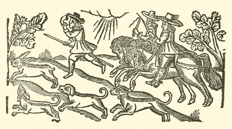Illustration till The Roxburghe Ballads (träsnitt) av (after) English School