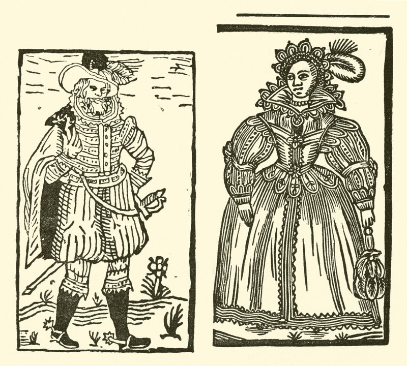 Illustration till The Roxburghe Ballads (träsnitt) av (after) English School