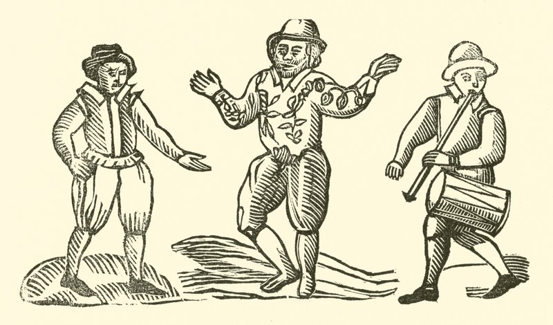 Illustration till The Roxburghe Ballads (träsnitt) av (after) English School