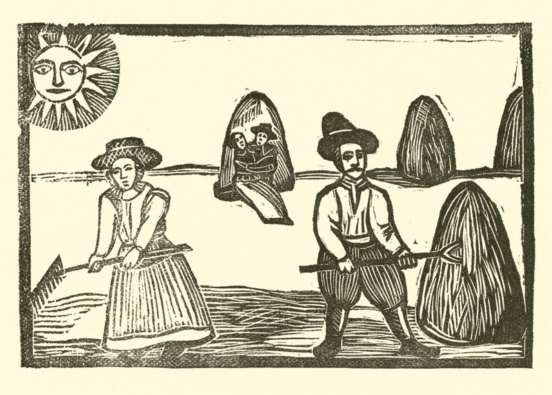 Illustration till The Roxburghe Ballads (träsnitt) av (after) English School