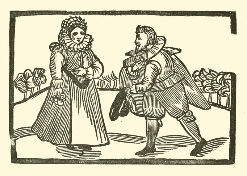 Illustration till The Roxburghe Ballads (träsnitt) av (after) English School