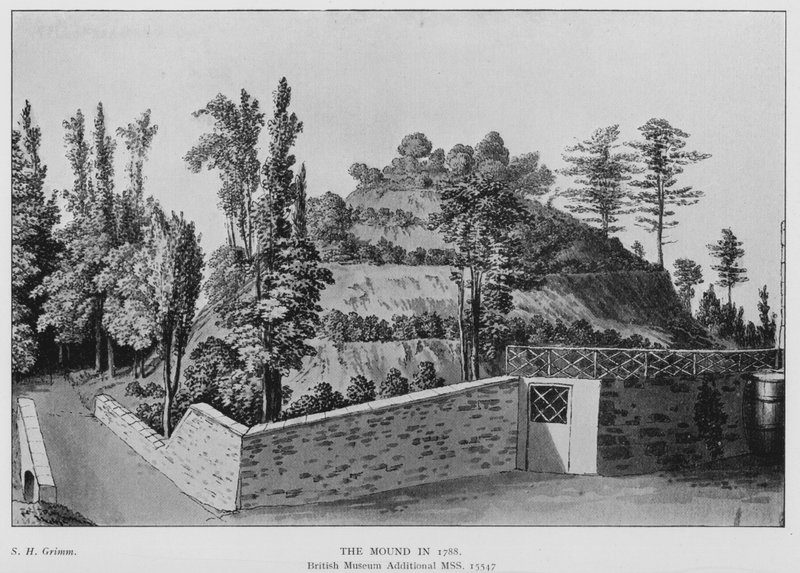 Marlborough, The Mound 1788 (litho) av (after) English School