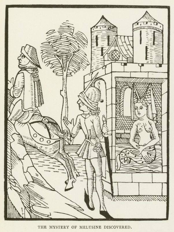 Mysteriet om Melusine opdaget (gravering) swed av (after) English School