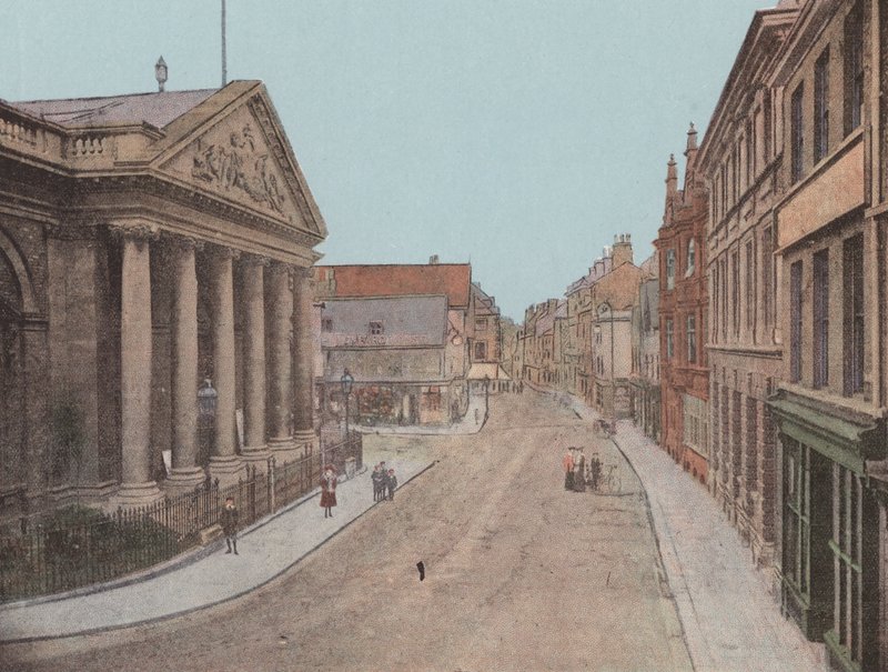 Commercial Exchange och Abbeygate Street, Bury St Edmund
