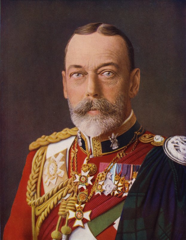 King George som överste för Black Watch (färgfoto) av (after) English photographer