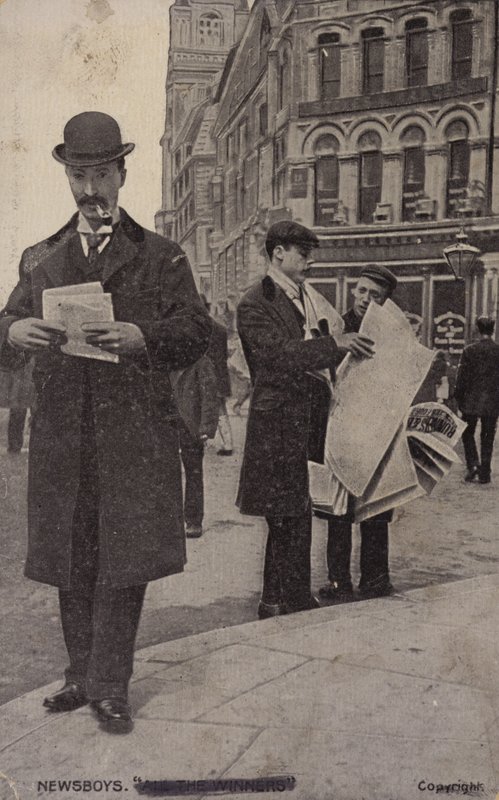 Newsboys (s/v foto) av (after) English photographer